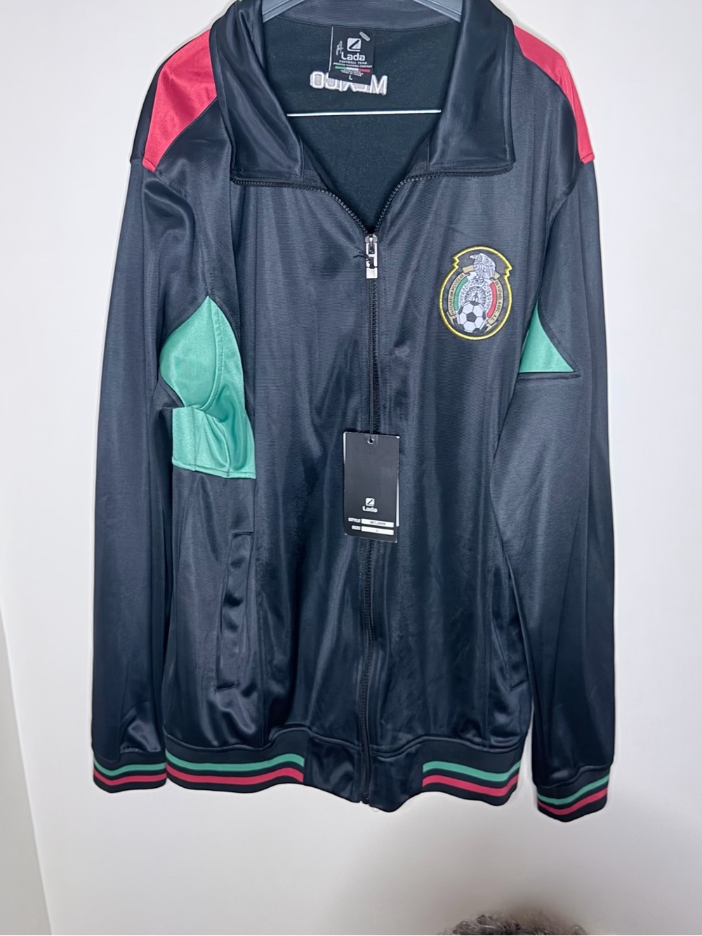 Black Mexico Crest Track Jacket - soccer